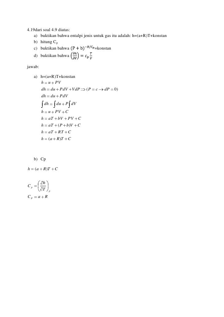 Soal Soal Termodinamika