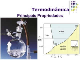 Principais Propriedades
Termodinâmica
 