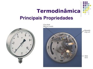 Principais Propriedades
Termodinâmica
 
