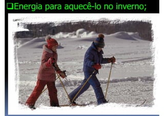 Energia para aquecê-lo no inverno;




                     Prof. Msc João Neto   4
 