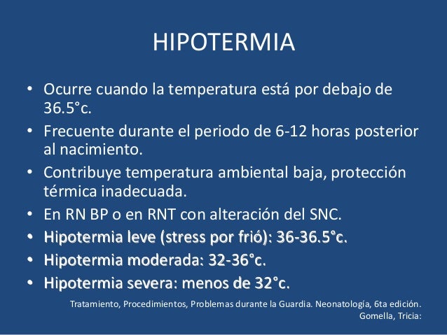 Termorregulación neonatal Termorregulación neonatal