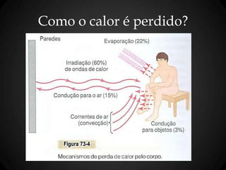 Como o calor é perdido?
 