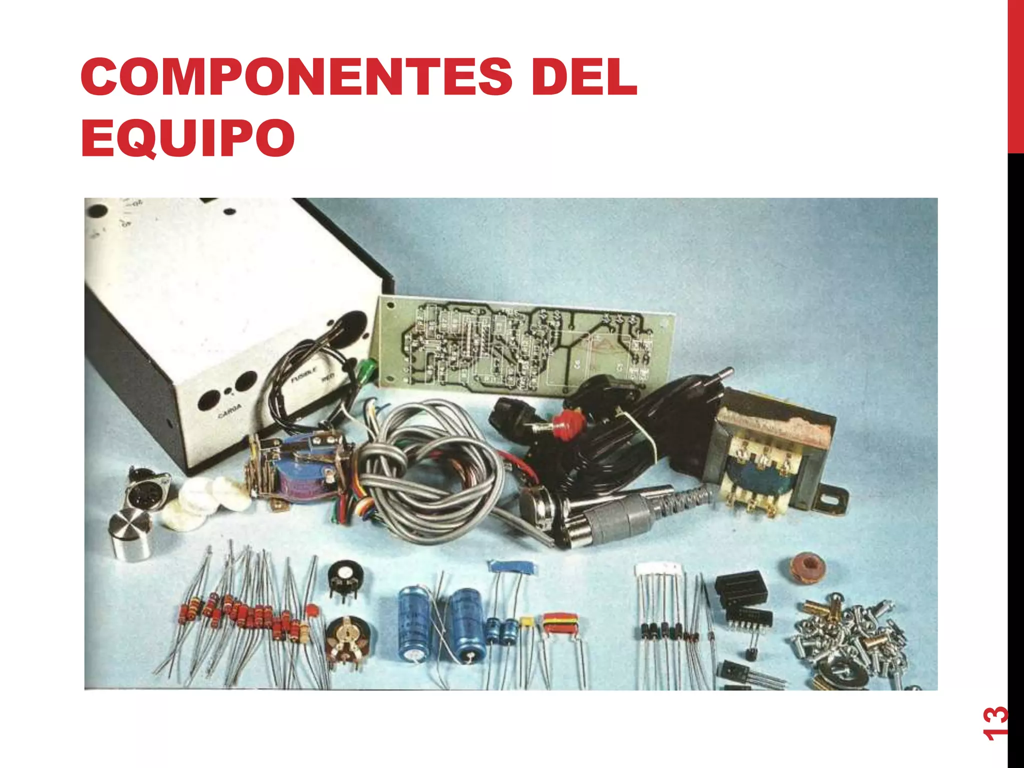 COMPONENTES DEL
EQUIPO
13
 