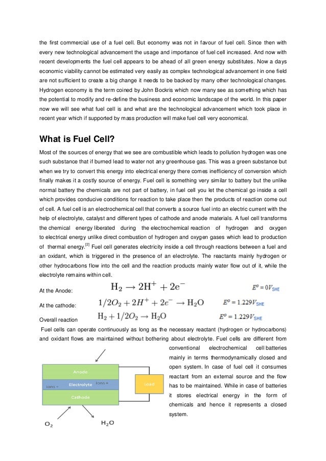 Fuel cells essay 08 picture