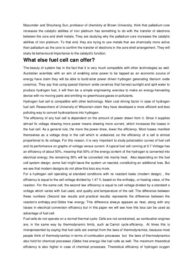 Hydrogen fuel systems image
