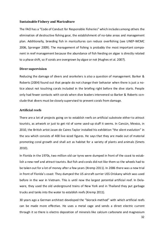 Coral reef thesis image