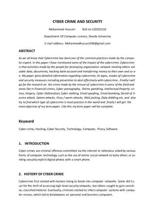 cyber security thesis paper