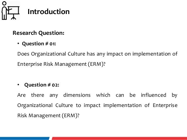 Research paper on enterprise risk management