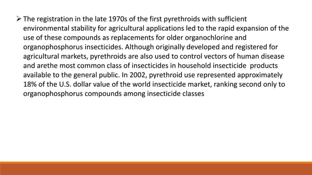 Structure and mode of action of synthetic Pyrethroids | PPTX ...