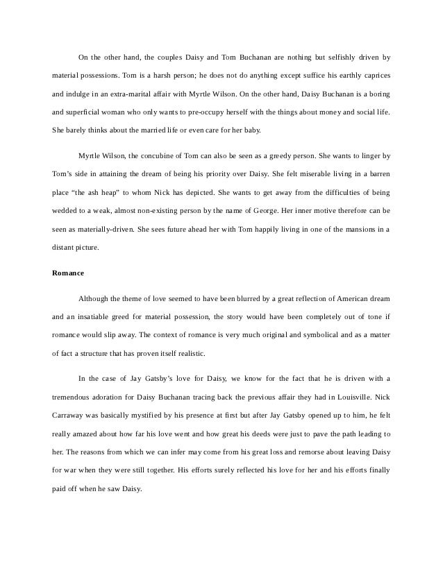 Great Gatsby Themes Essay Romefontanacountryinncom Great Gatsby Themes Essay Instant Essays Online Storystudio Chicago Writing A Technical