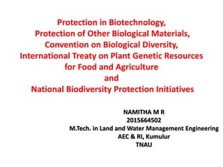 INTELLECTUAL PROPERTY RIGHTS IN BIOTECHNOLOGY | PPTX