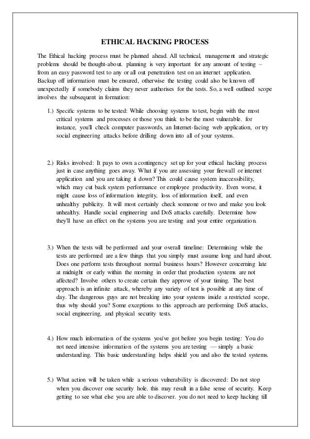 Hacking Essays: Examples, Topics, Titles, & Outlines ethical hacking essay