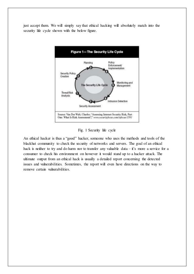 Term paper on ethical hacking