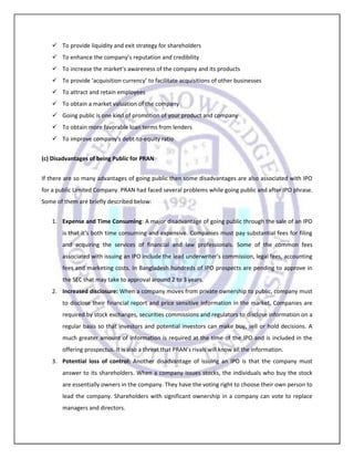 Term paper on pran | DOCX