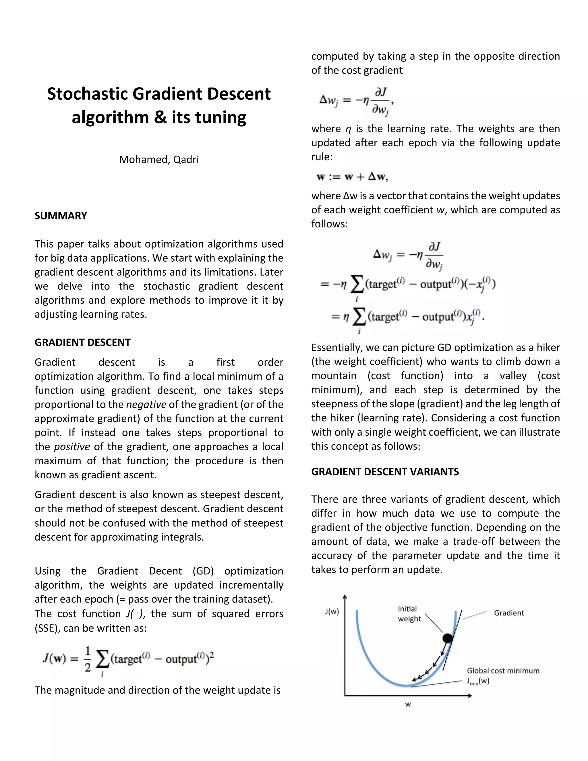 Stochastic gradient descent and its tuning | PDF | Computing ...
