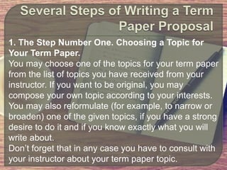 Term paper proposal | PPTX