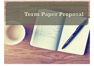 Term Paper Proposal