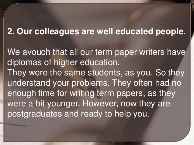 Terms papers for sale