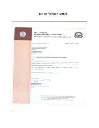 Our Reference letter
 