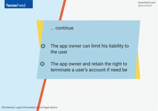 Terms and Conditions for
mobile app + ecommerce
 