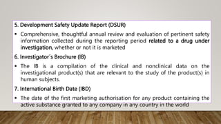 Regulatory terminology of ADR and Establishing pharmacovigilance center ...