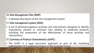 Rmp Risk Regulatory terminology of ADR and Establishing pharmacovigilance center ...