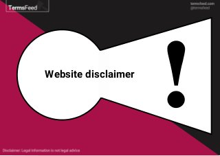 Website disclaimer
 