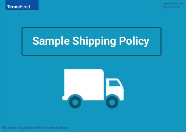 Shipping Policy – ®