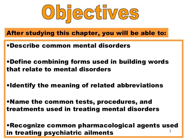 Terms In Psychiatry