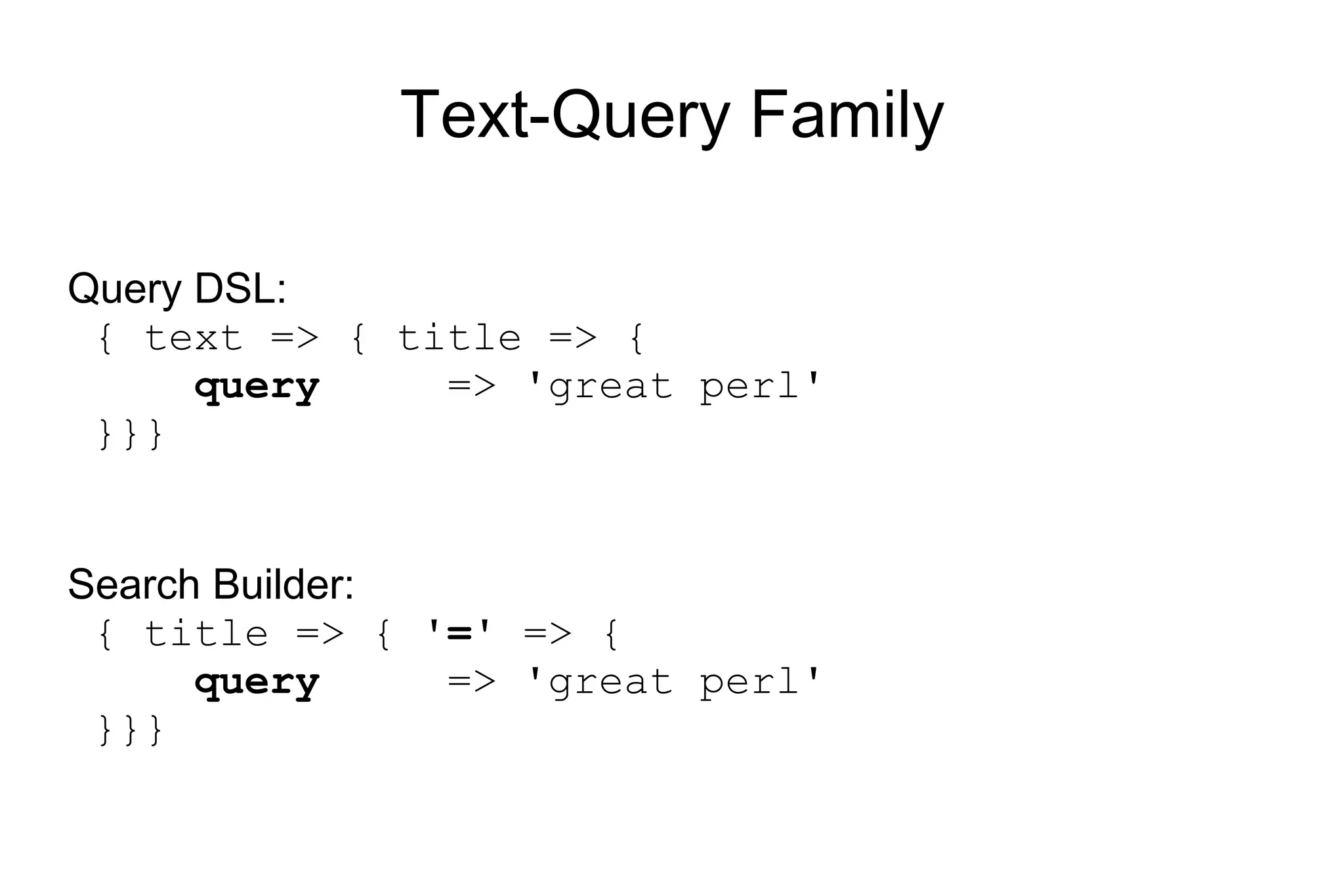 Query DSL 