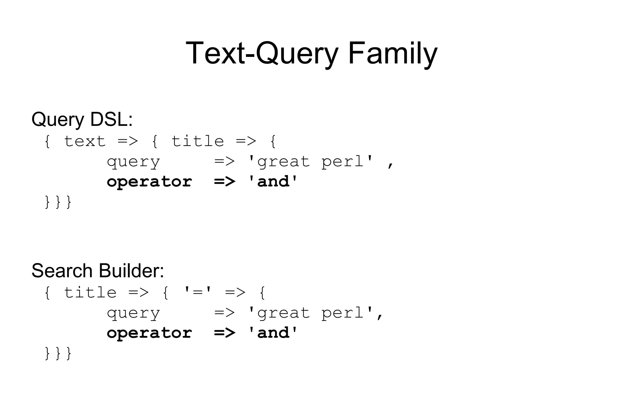 Queries vs Filters 