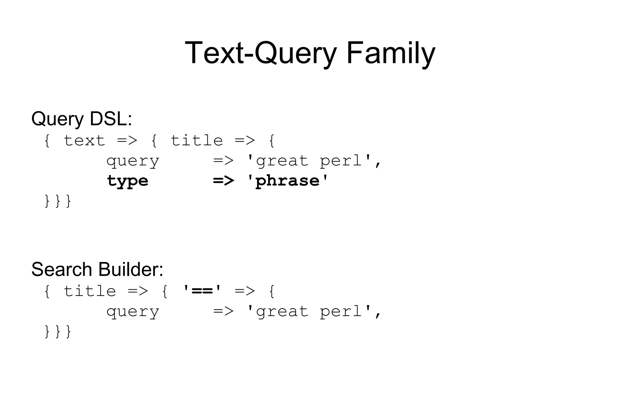 Queries vs Filters full text & terms 