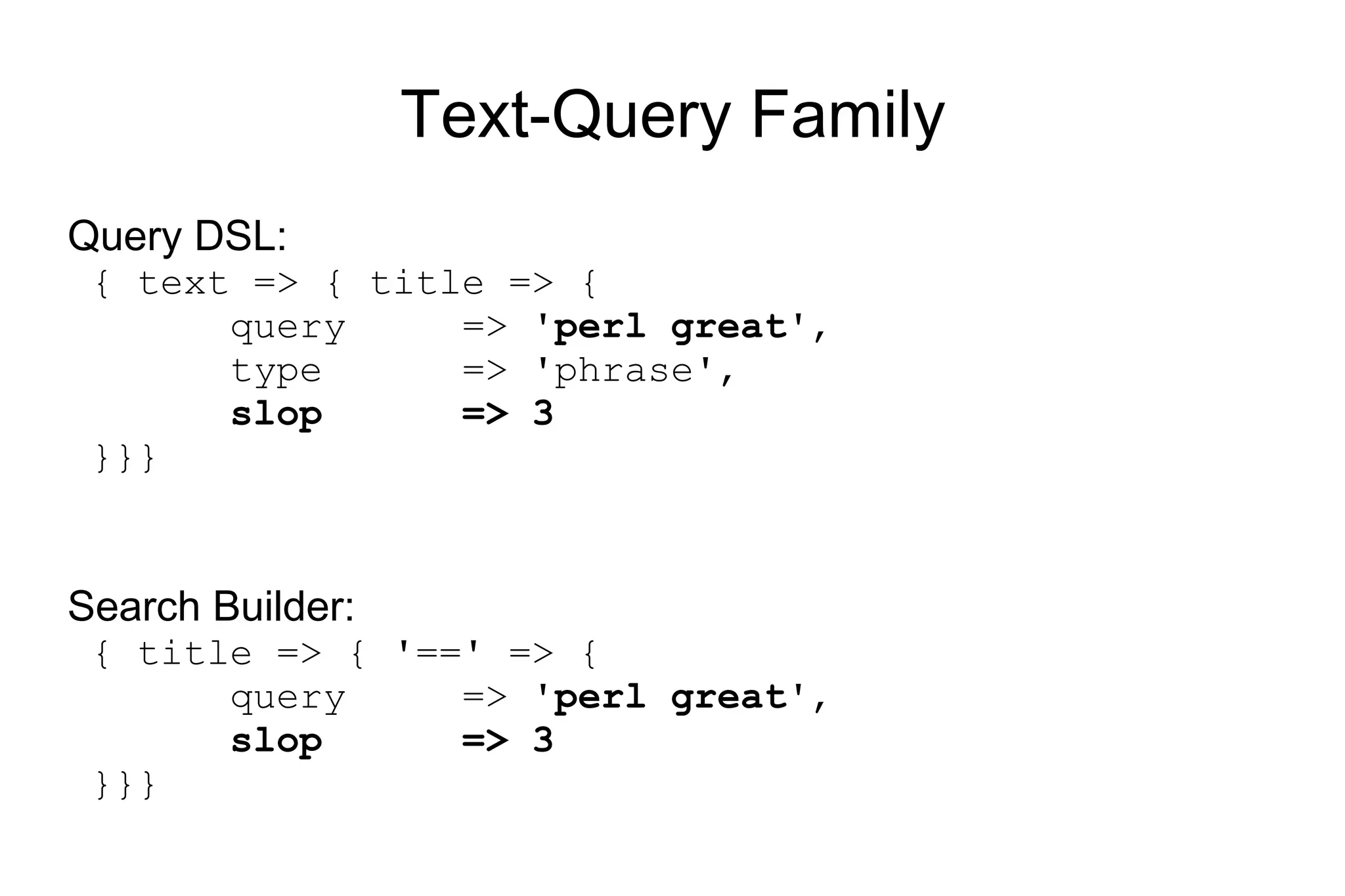 Queries vs Filters full text & terms 