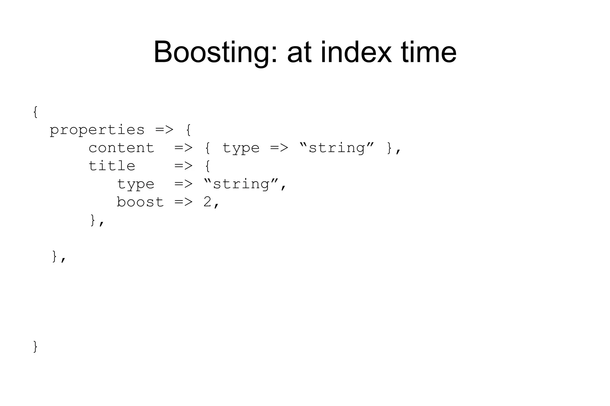 Queries vs Filters full text & terms 