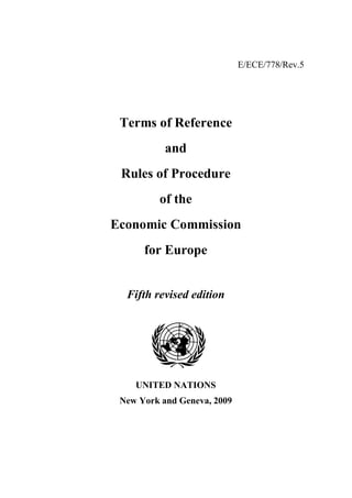 Terms of Reference ECE | PDF