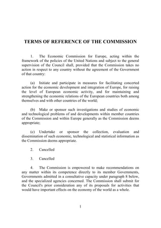 Ece Reference Sample Terms of Reference ECE | PDF
