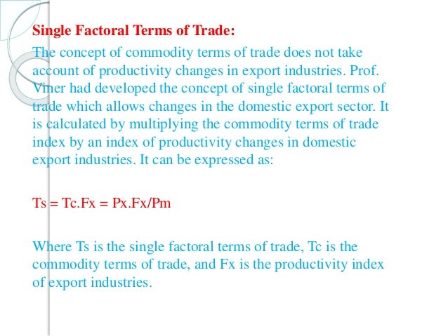 CONCEPT OF TERMS OF TRADE PDF CONCEPT OF TERMS OF TRADE PDF