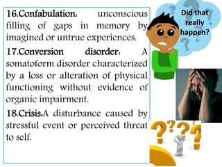 Terms used in mental health nursing | PPTX