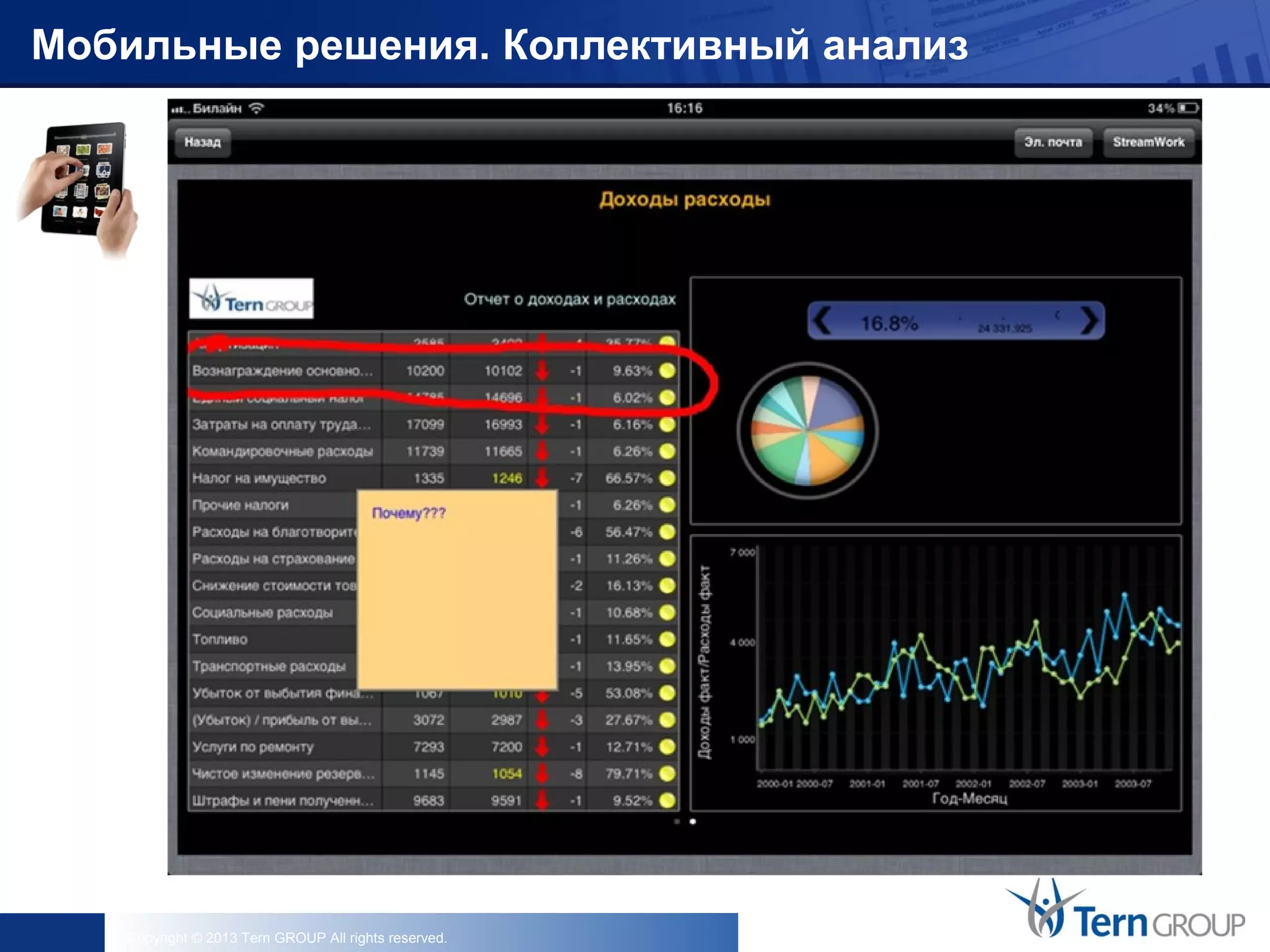 Copyright © 2013 Tern GROUP All rights reserved.
Мобильные решения. Коллективный анализ
 