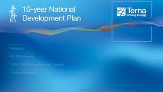 10-year National
Development Plan
12
 