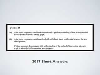 2017 Short Answers
 