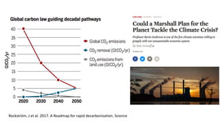Rockström, J et al. 2017. A Roadmap for rapid decarbonization. Science
 