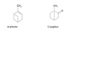 α-pinene Camphor
 