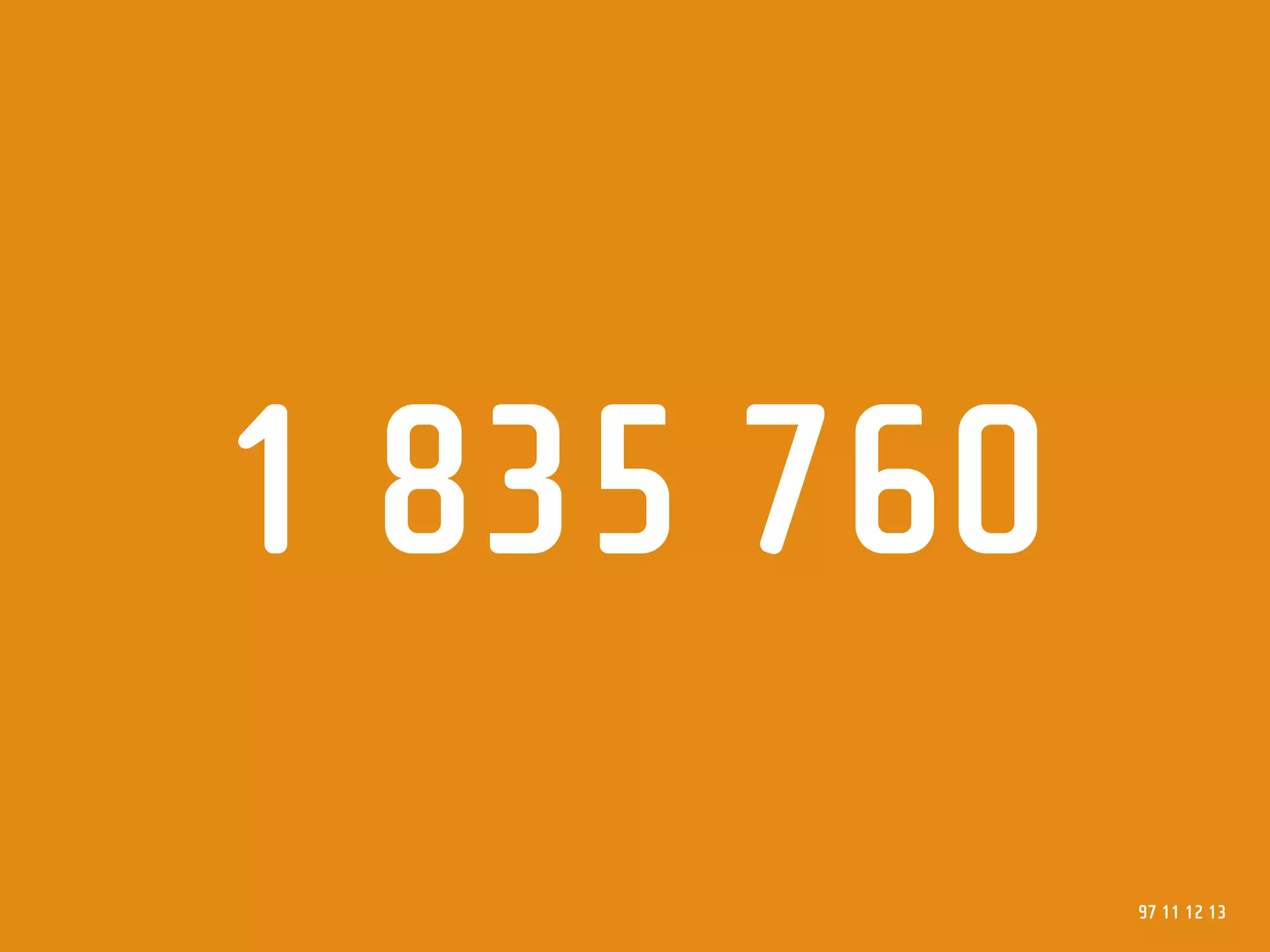 1 835 760
            97 11 12 13
 