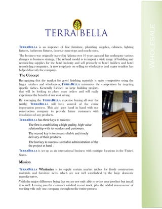Terra Bella Corporation - Capability Statement
