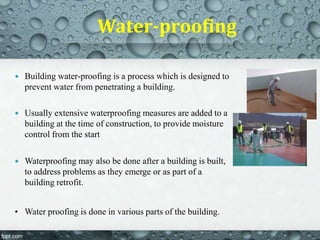 Terrace Waterproofing Solutions | PPTX