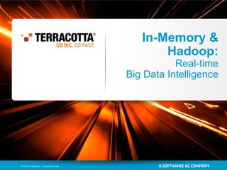 © 2013 Terracotta Inc. | Internal Use Only
In-Memory &
Hadoop:
Real-time
Big Data Intelligence
 