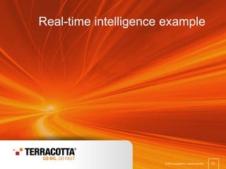 © 2013 Terracotta Inc. 12
12© 2013 Terracotta Inc. | Internal Use Only
Real-time intelligence example
 