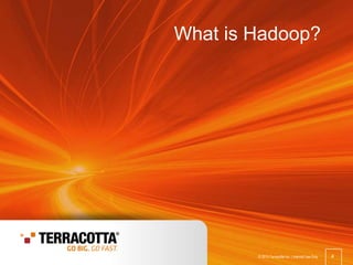 © 2013 Terracotta Inc. 4
4© 2013 Terracotta Inc. | Internal Use Only
What is Hadoop?
 