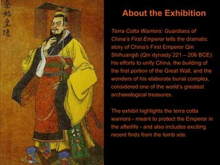 Terra Cotta Warriors Exhibition at National Geographic Headquarters November 2009 - March 2010